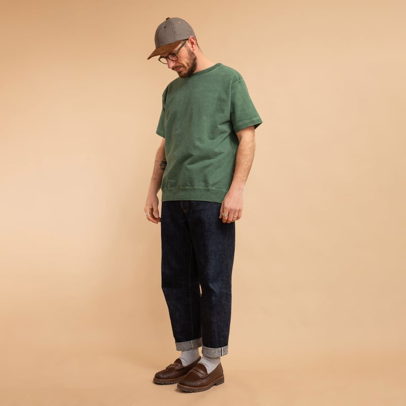 Short Sleeve Terry Shirt - Dark Green