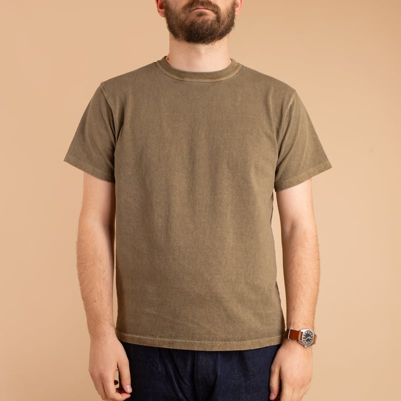 Short Sleeve Crew T-Shirt in Army Green