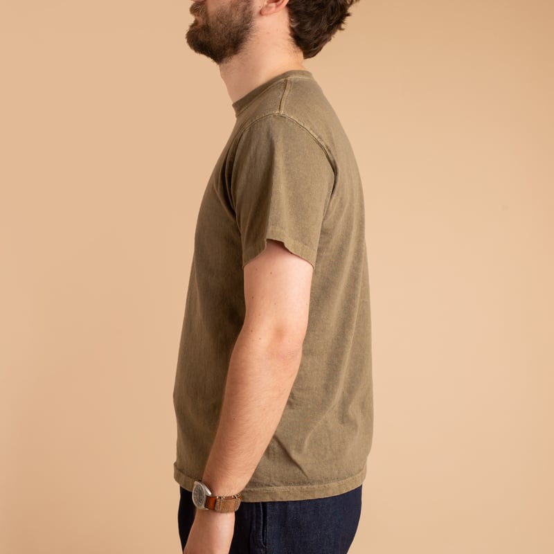 Short Sleeve Crew T-Shirt in Army Green