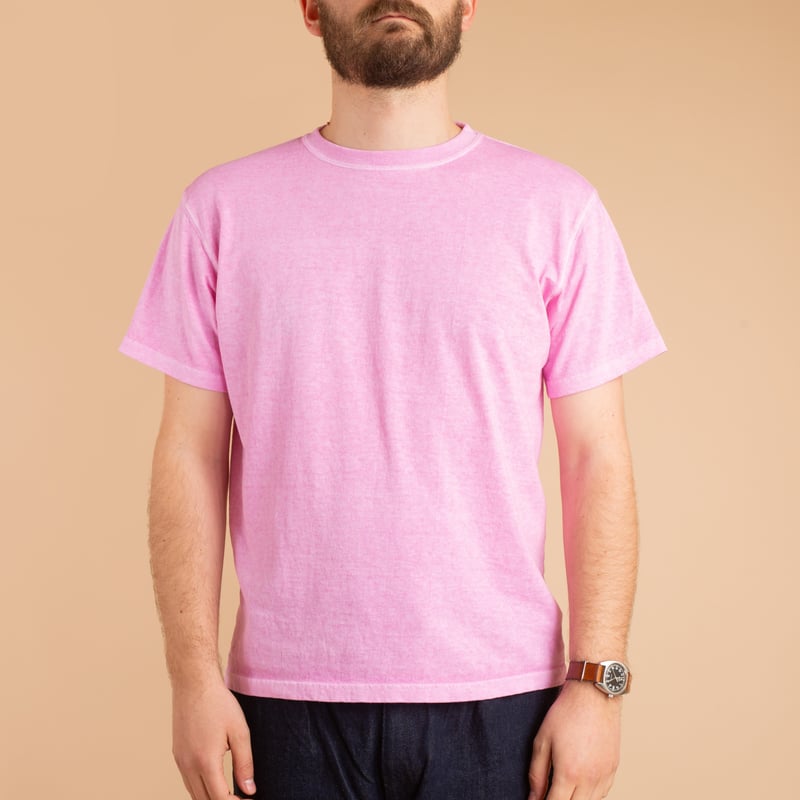 Short Sleeve Crew T-Shirt in Pastel Pink