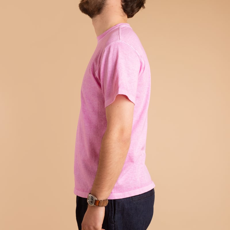 Short Sleeve Crew T-Shirt in Pastel Pink