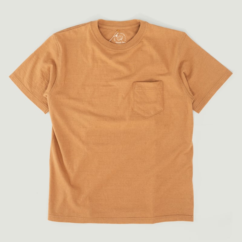 Short Sleeve Pocket T-shirt Organic Brown