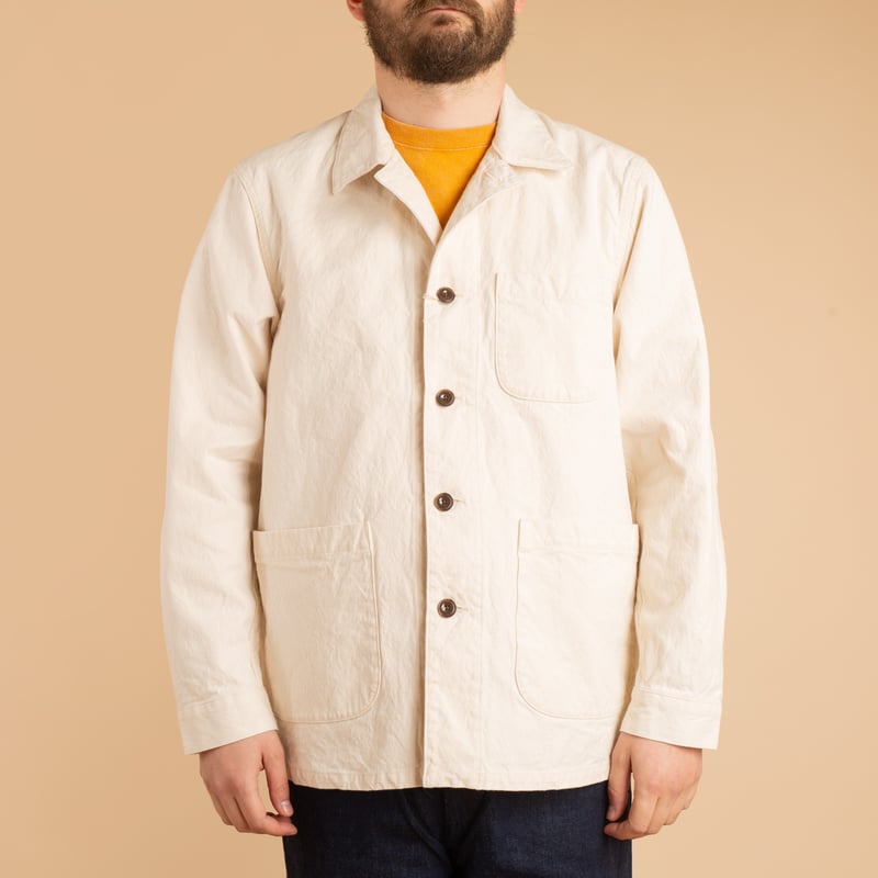 10oz Canvas Coverall Jacket Natural