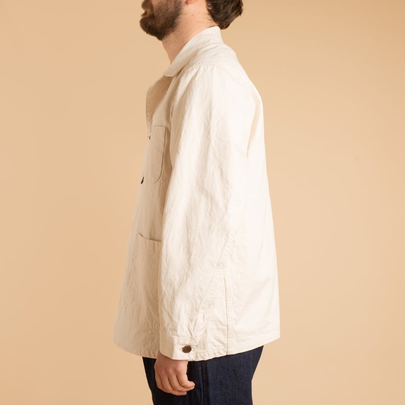 10oz Canvas Coverall Jacket in Natural Color