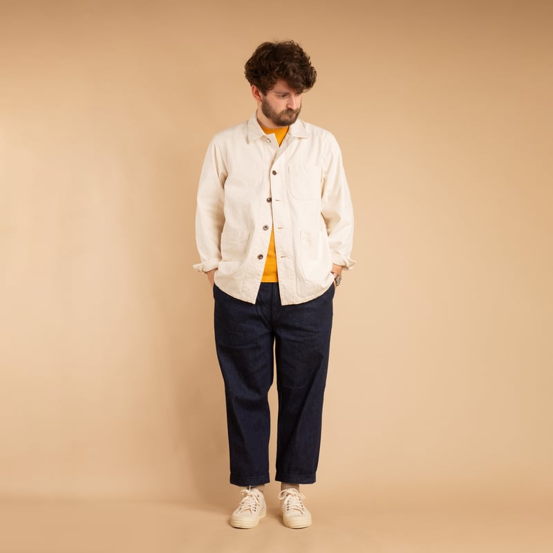 10oz Canvas Coverall Jacket in Natural Color