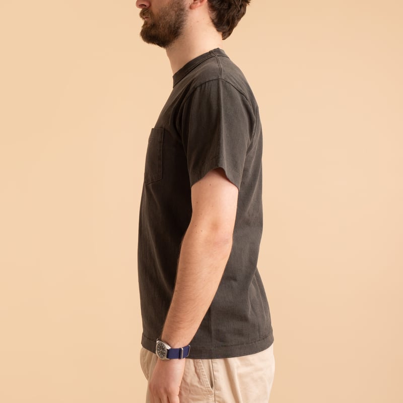 "SURE MFG" 7.5oz Pocket Short Sleeve Tee Black