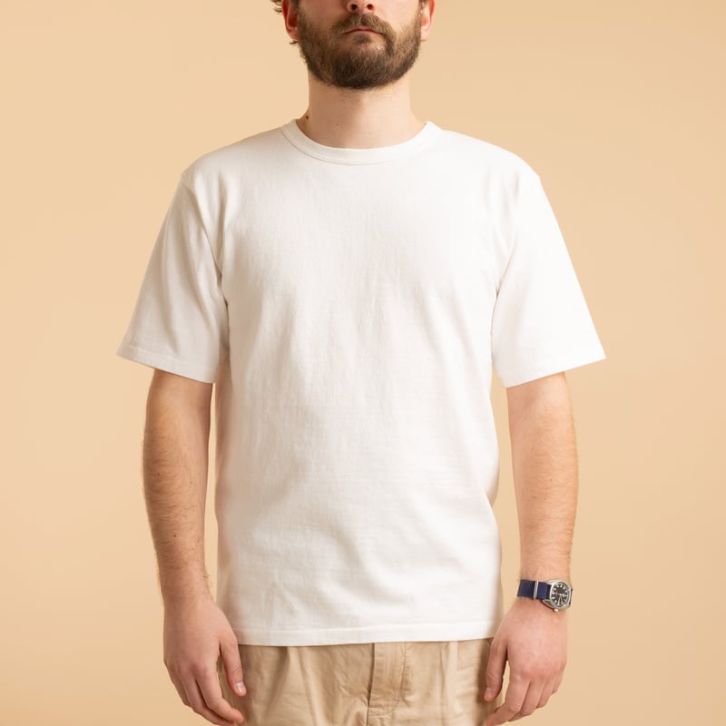 DUBBLEWORKS / Heavyweight Short Sleeve Tee Off White