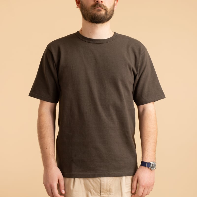 Heavyweight Short Sleeve Tee in Charcoal Black