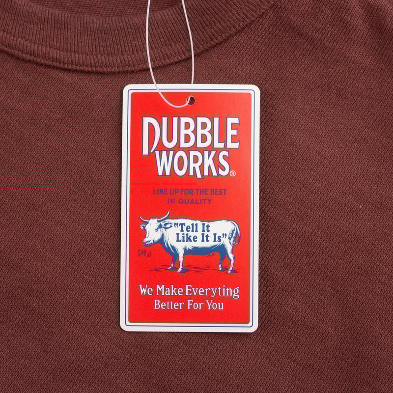 Heavyweight Short Sleeve Tee in Bordeaux