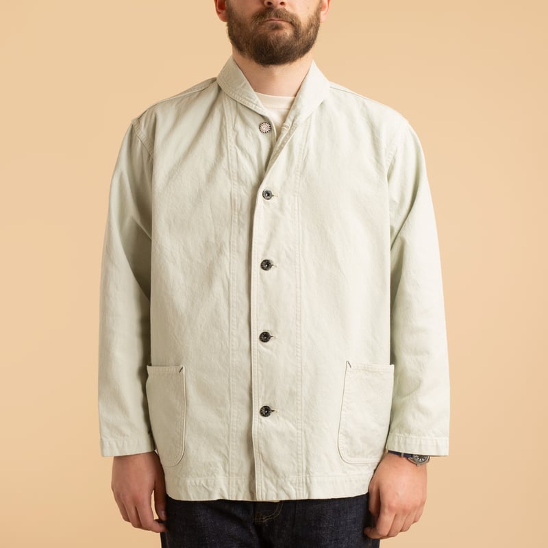 10oz Canvas Shawl Collar Jacket Matcha