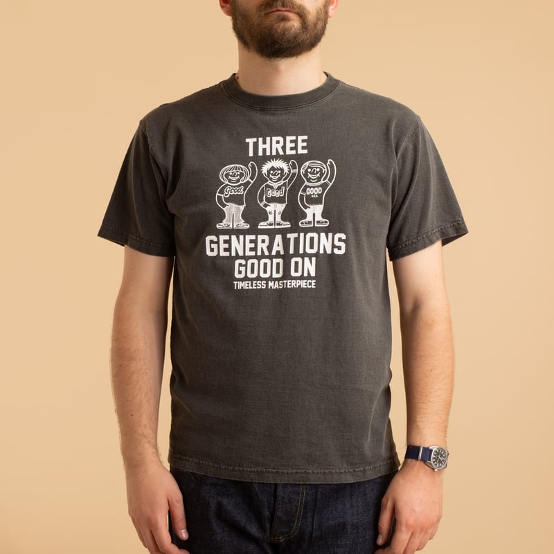 Three Generation Tee P-Black