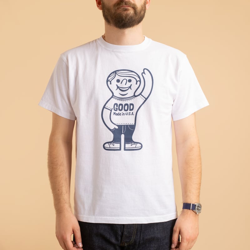 Good On Boy Tee W-White