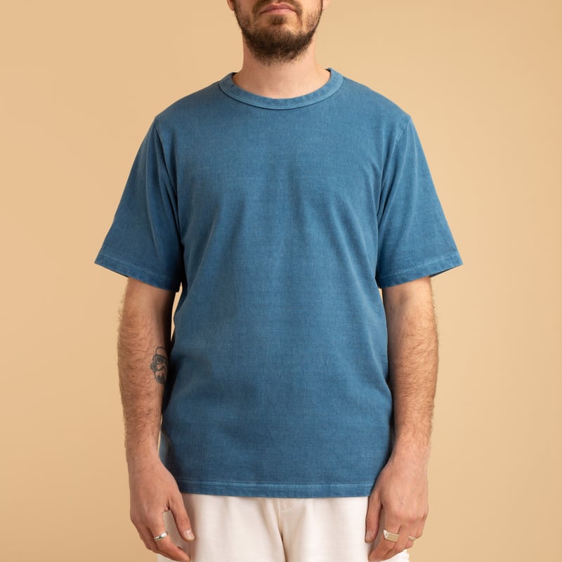 Lead-off T-shirt Faded Blue