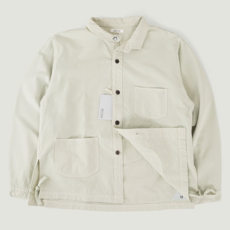 8oz Canvas Wing Collar Shirt Jacket Matcha