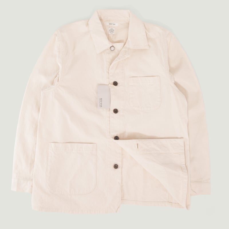 10oz Canvas Coverall Jacket in Natural Color