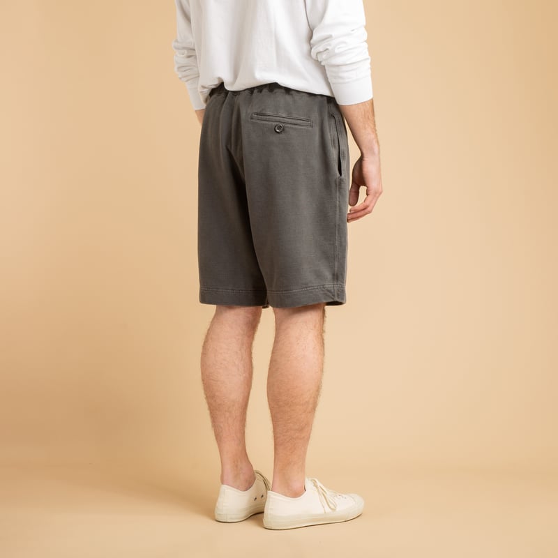Light Terry Shorts in Pitch Black