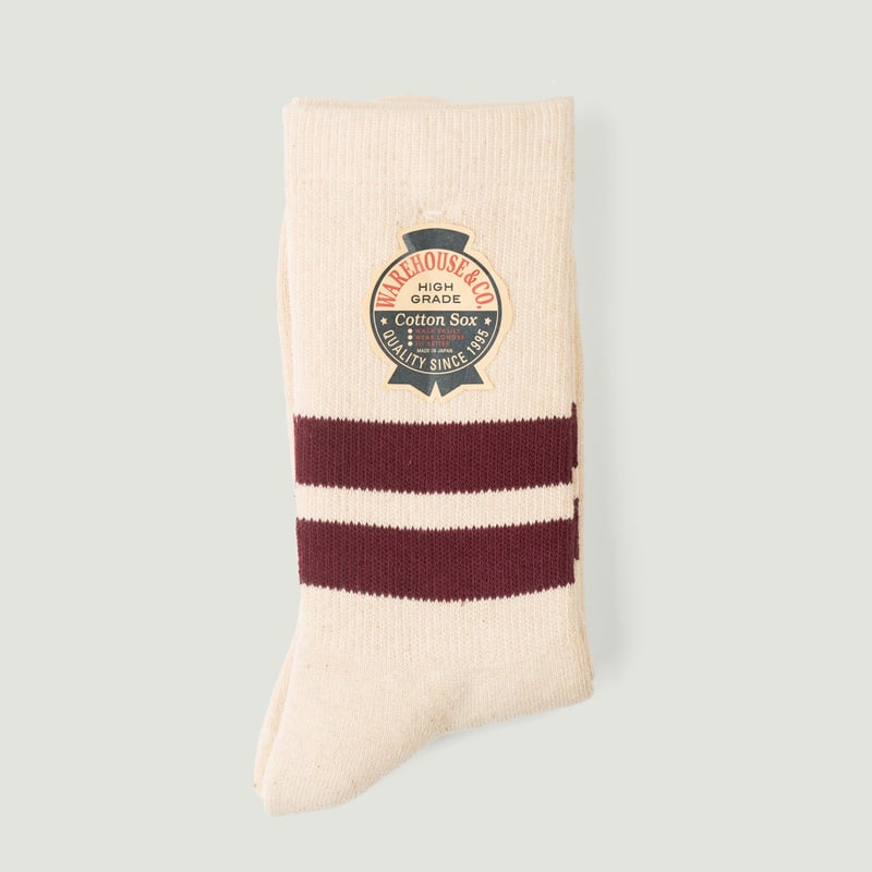 Lot 5234 Pile Socks Bordeaux Line