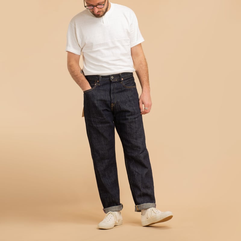 860-KI 12oz Kiraku Peg Top Selvedge Denim