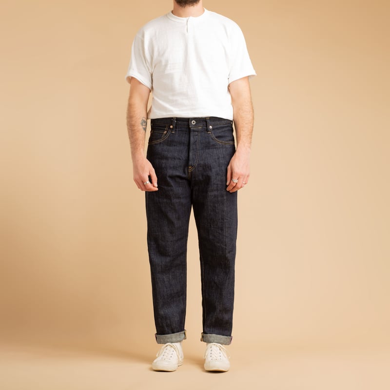 860-KI 12oz Kiraku Peg Top Selvedge Denim