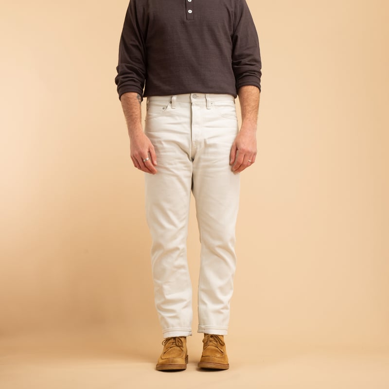 13oz Ivory Denim Natural Tapered