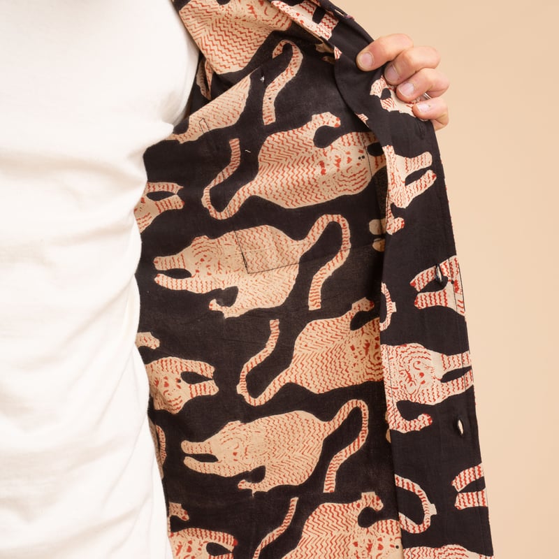 KARDO x FLANEURS / S/S Shirt BP69 Black/Red
