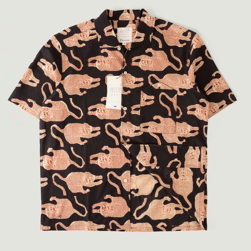 KARDO x FLANEURS / S/S Shirt BP69 Black/Red
