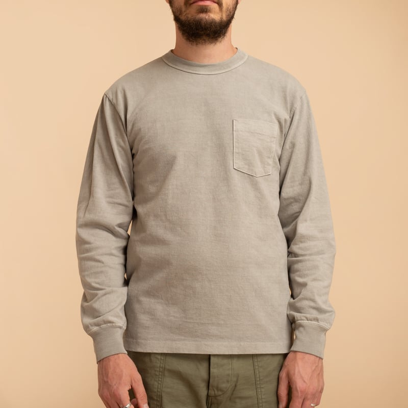 "SURE MFG" 7,5oz Pocket L/S Tee Burnwood