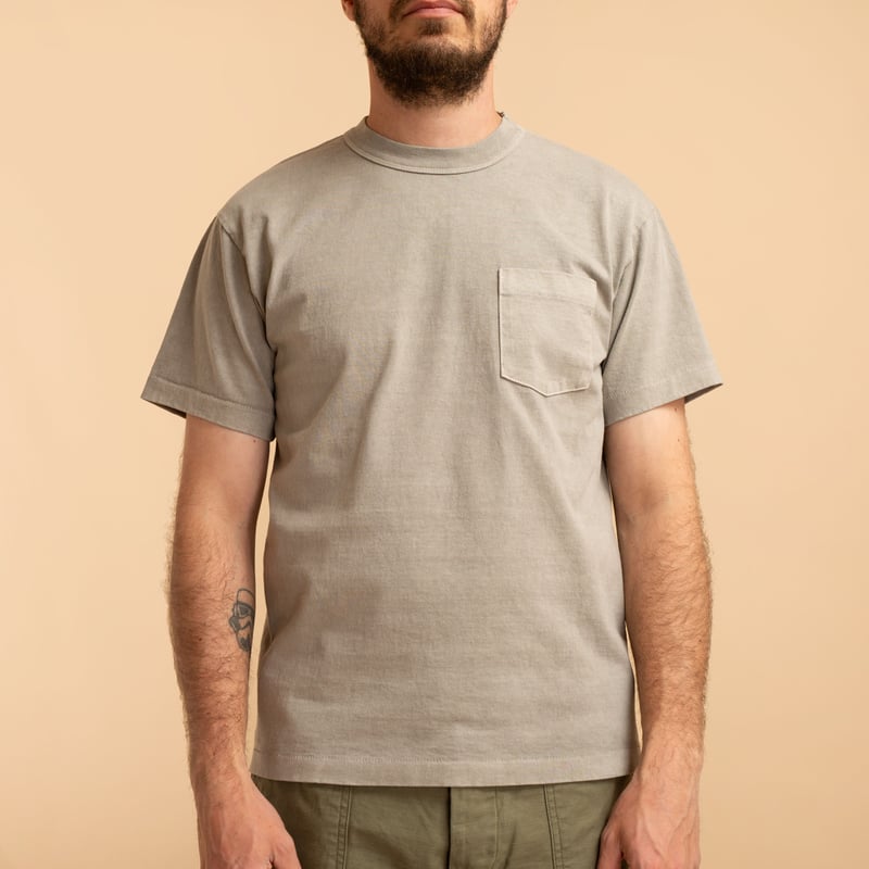 "SURE MFG" 7.5oz Pocket S/S Tee Burnwood