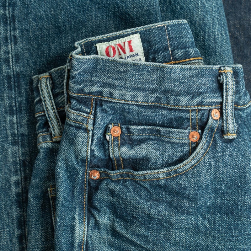 246 "Ishikawadai 18 Used" 15oz Neat Straight Selvedge Denim