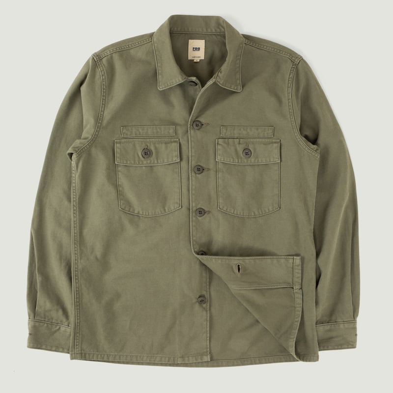 F2362 Fatigue Shirt Jacket Olive