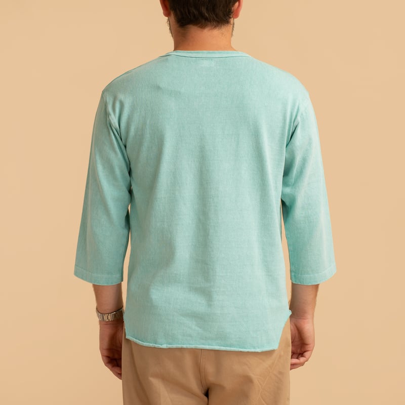 Heavyweight Baseball Tee Pigment Dye Turquoise