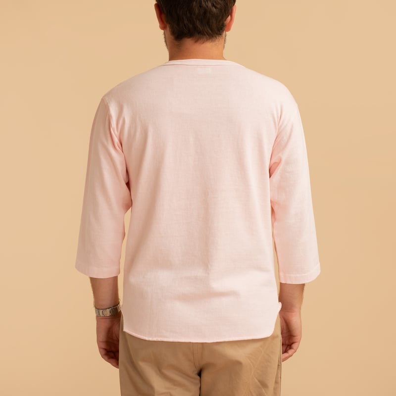 Heavyweight Baseball Tee Pigment Dye Pink