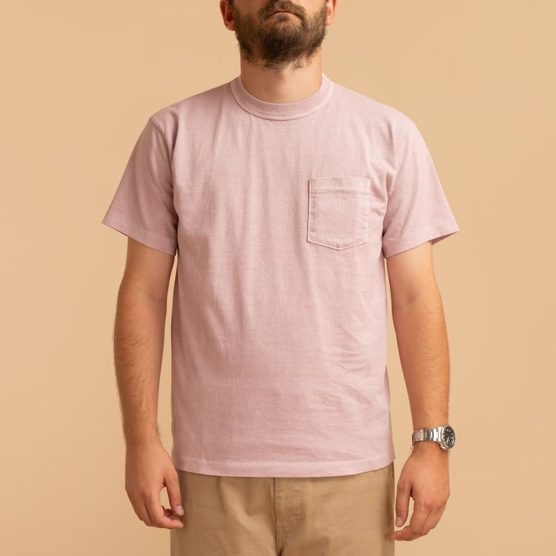 "SURE MFG" 7.5oz Pocket S/S Tee Lilac