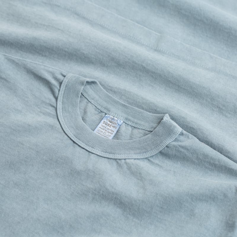"SURE MFG" 7.5 oz Pocket Long Sleeve Tee Indigo Zombies