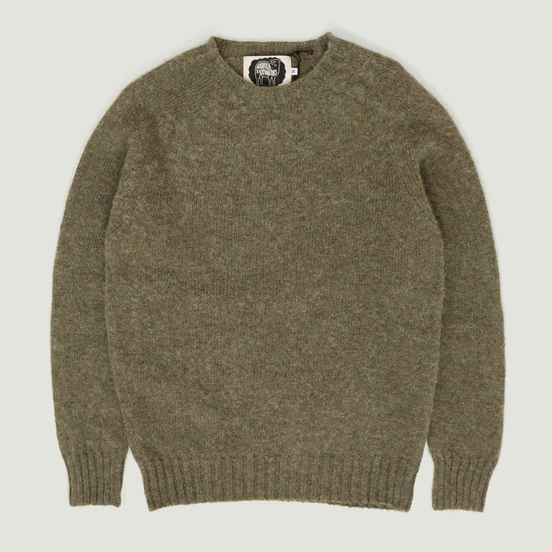 HARLEY OF SCOTLAND X FLANEURS / Shaggy Crew Neck Sweater Heath