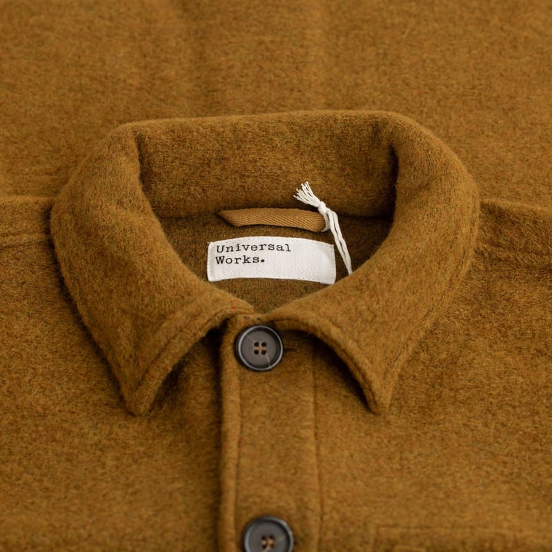 Wool Fleece Field Jacket Mustard