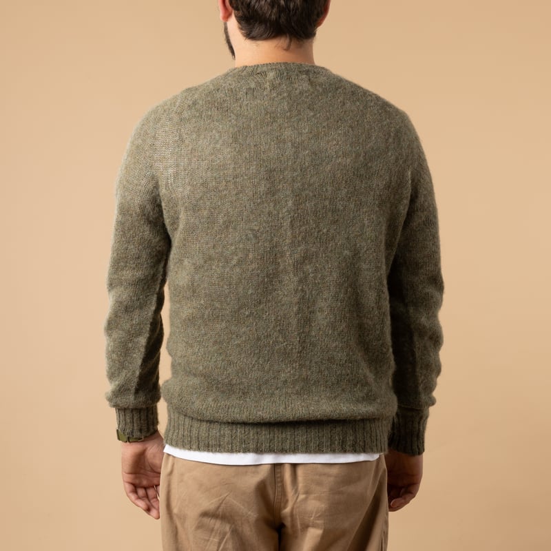 HARLEY OF SCOTLAND X FLANEURS / Shaggy Crew Neck Sweater Heath