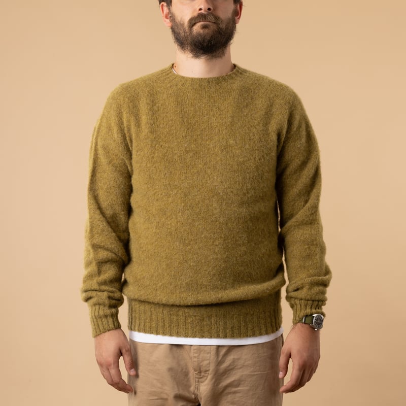 Shaggy Crew Neck in Coriander