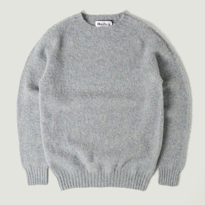 Vignette_pull col rond HARLEY OF SCOTLAND Shaggy Sea Pearl