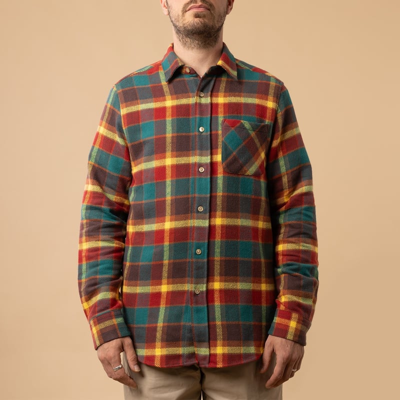 Chemise en coton PORTUGUESE FLANNEL Canto Shirt de face fermé