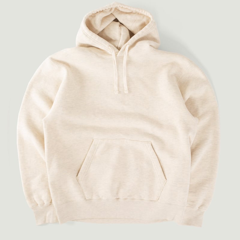 vignette BEAMS PLUS Sweat Pullover Hoodie Raised Back Oatmeal