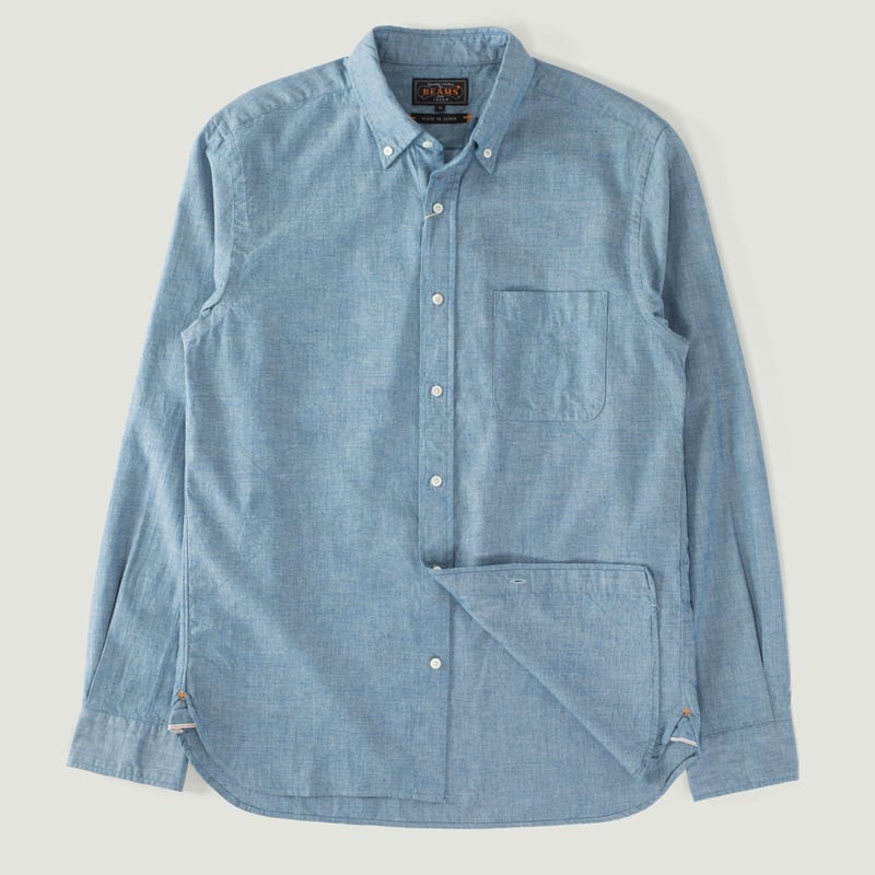 Vignettes-BEAMS-PLUS-flâneurs-chemise-B.D-Oxford-Shirt-Chambray