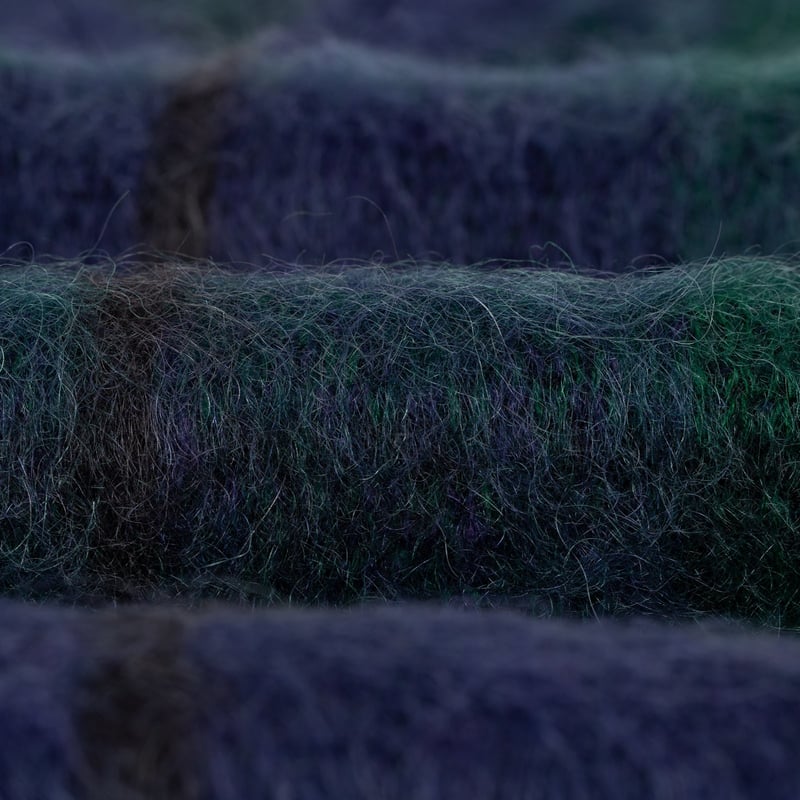 Beams Plus FW24 Sleeveless Vest Mohair Navy Closeup