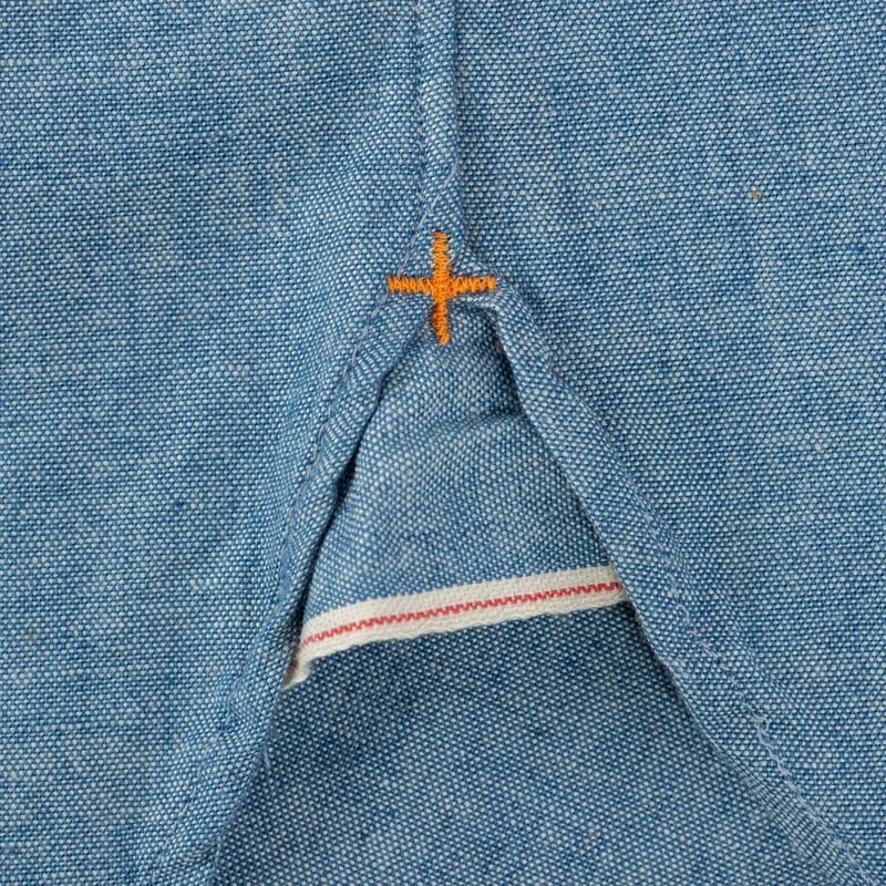 Beams Plus FW24 B.D Oxford Chambray Selvedge Swallow Shirt Flâneurs