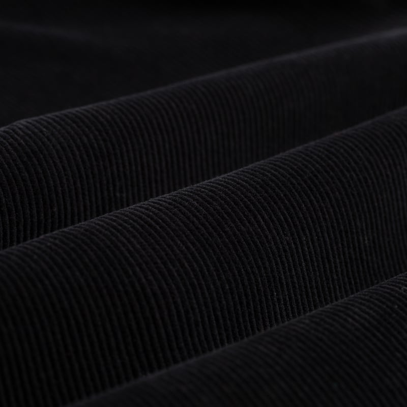 Portuguese Flannel Flaneurs Velvet Shirt - Lobo Black Fabric