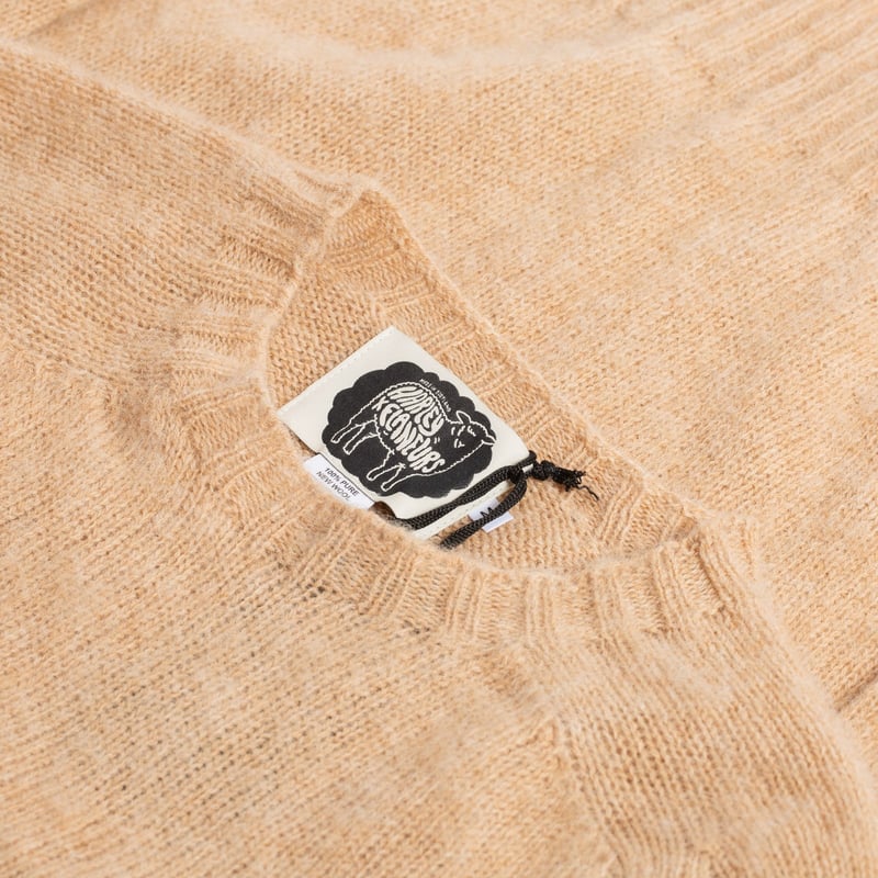 HARLEY OF SCOTLAND X FLÂNEURS Malt Shaggy Crew Neck Sweater