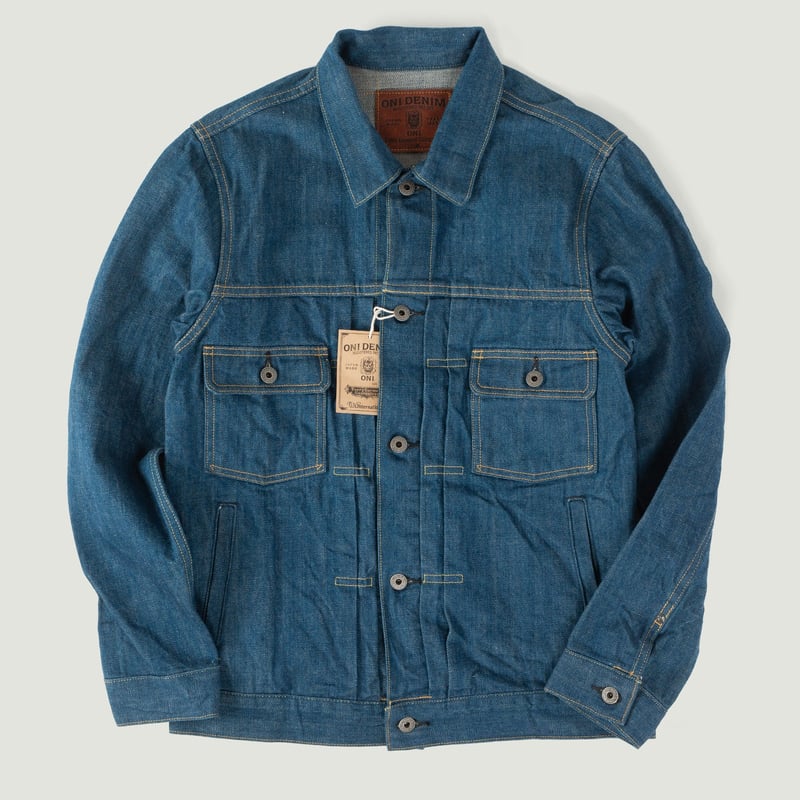 vignette-flâneurs-veste-ONI-DENIM-02516P-OFDB-Type-II-Jacket-13,7oz-Old-Faded-Blue-Denim