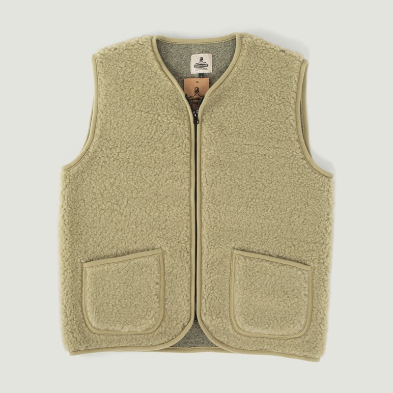 Coldbreaker sleeveless wool jacket - Pepitko Ultralight Pistachio