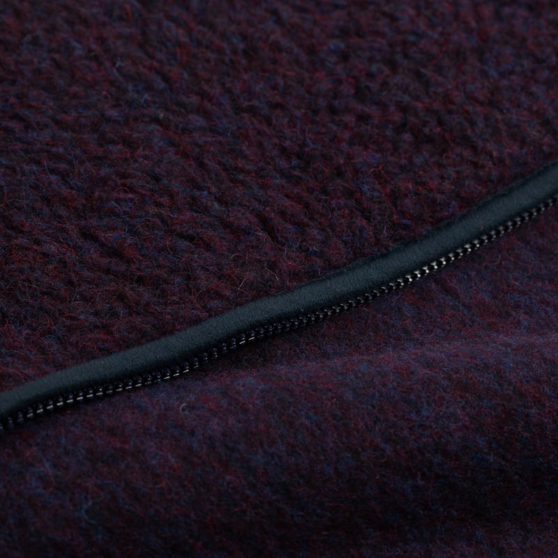 wool-flâneurs-COLDBREAKER-sleeveless wool jacket-Pepitko plum