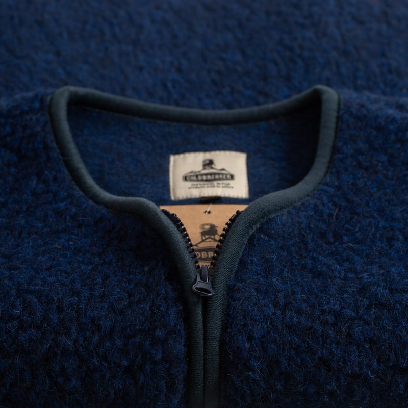 Coldbreaker sleeveless wool jacket - Pepitko ultramarine - for urban explorers